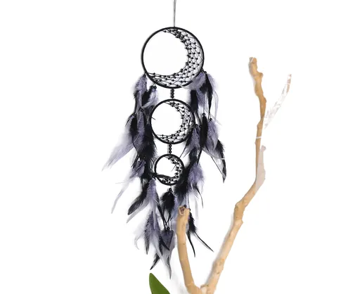Feather Dream Catcher Home Decor-Black