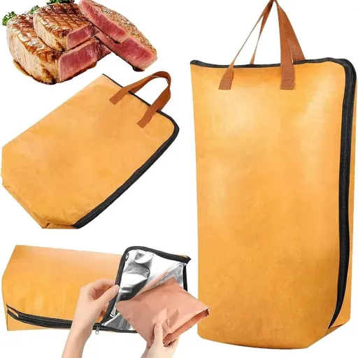 BBQ Blanket for Resting Meat with Handle Strap & Wide Mouth