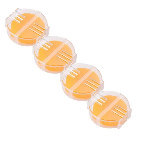 4 Pack Yellow Beeswax Thread Conditioner, Sewing Wax with Storage Box for Quilting Hand Sewing and Reinforcing Thread
