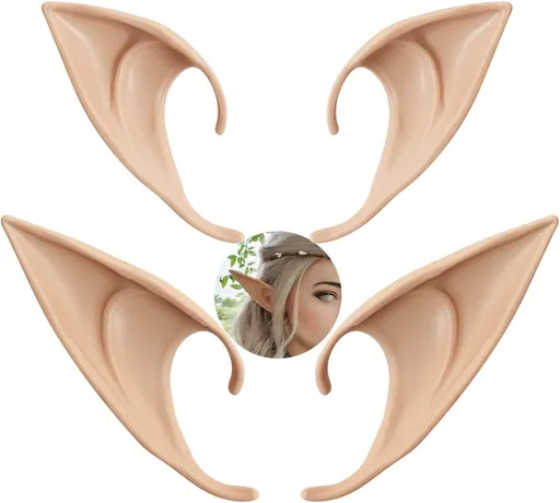 2 Pair Cosplay Fairy Pixie Elf Ears Christmas Anime Party Latex Ears