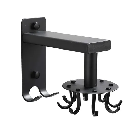 Wall-mounted Utensils Hanger, Adjustable Rotating Hooks 360 Rotatable Kitchen Utensil Rack Hangers Hooks Stainless (8 Hooks)