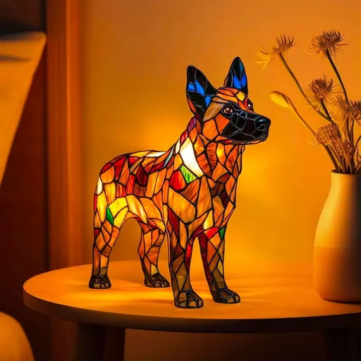 Cute Dog Shaped LED Desk Lamp, Flexible Adjustable Neck Plug in Night Light, Lovely Animal Decor for Kids Bedroom Study Bedside