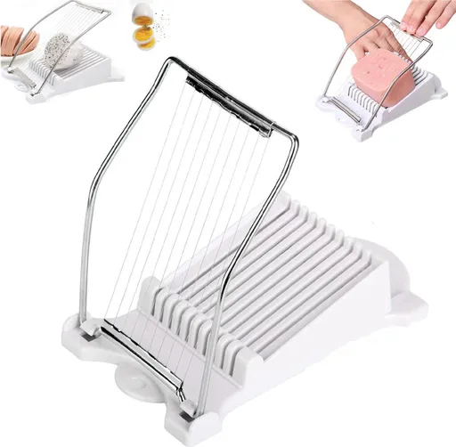 Cheese Slicer Multipurpose Slicer Dicer Stainless Steel White