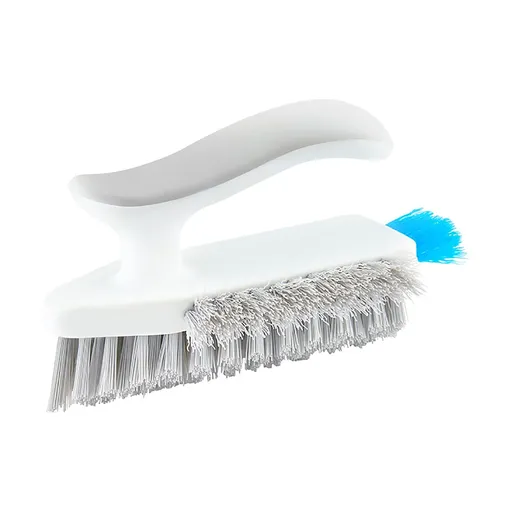 Scrubbers for Cleaning Bathroom 4 in 1 Floor Scrub Brush Flexible Stiff Bristles Heavy Duty Scrubbing Cleaning Tool