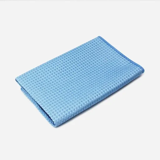 Weave Towels, Microfiber Detailing, Window/Glass and Drying, Wax & Polish, Lint-Free, Streak-Free,Light Blue