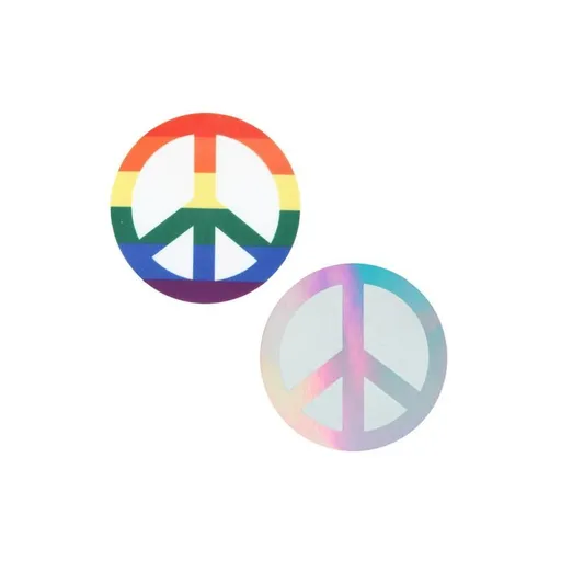 Peekaboo Pasties Pride Peace Sign