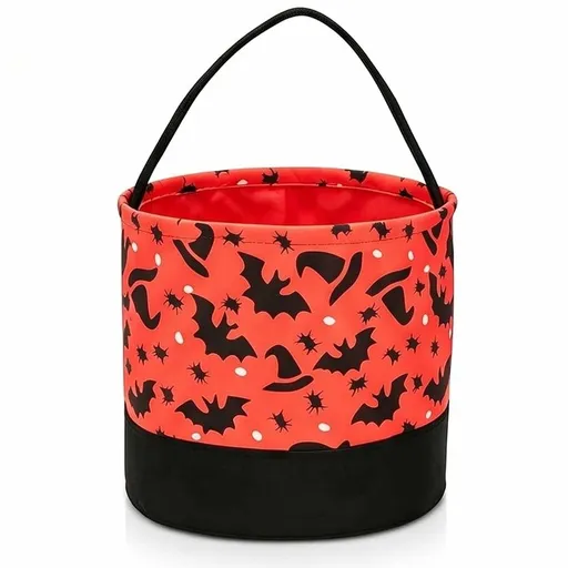 Halloween Decor Basket, Cotton Rope Pumpkin Basket, Halloween Candy Storage Server Bucket, Trick-or-Treating Candy Tote, Boo Bucket for Halloween Party, Fall Festival, Gift Giving
