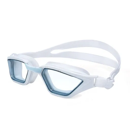 Adult swimming goggles with nano anti fog and waterproof high-definition goggles,white