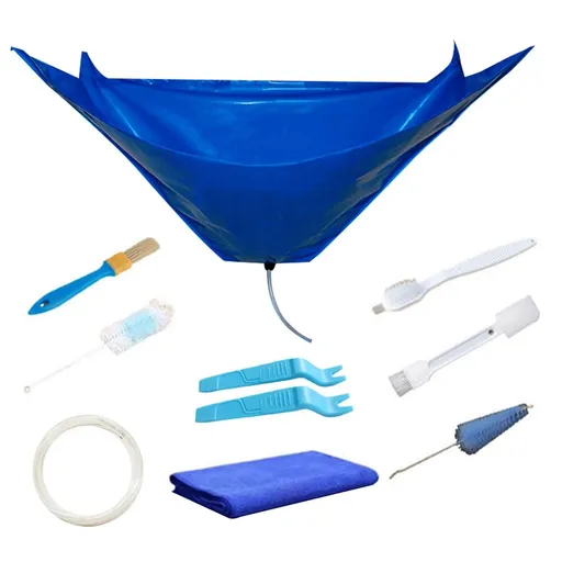 Waterproof Split Air Conditioner Cleaning Kits, Wall Mounted Air Conditioning Dust Washing 1~1.5P Hanging Air Conditioners (Blue)