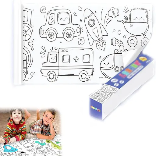 Oversized Coloring Roll - Children's Drawing Roll, Coloring Paper Roll for Kids, DIY Painting Color Filling Paper Early