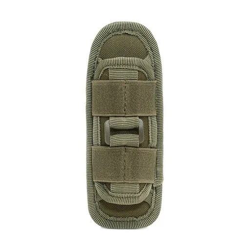 Portable Outdoor Military Flashlight Bag Pouch Tactical Case Holster Belt Holder - Green