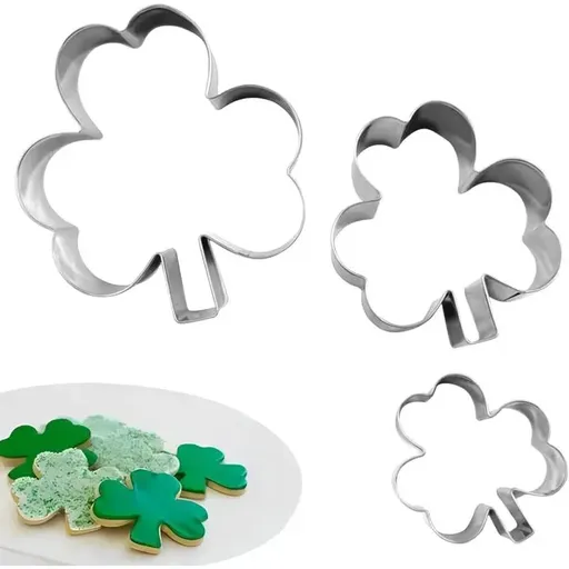 3 Pack Shamrock Cookie Cutters