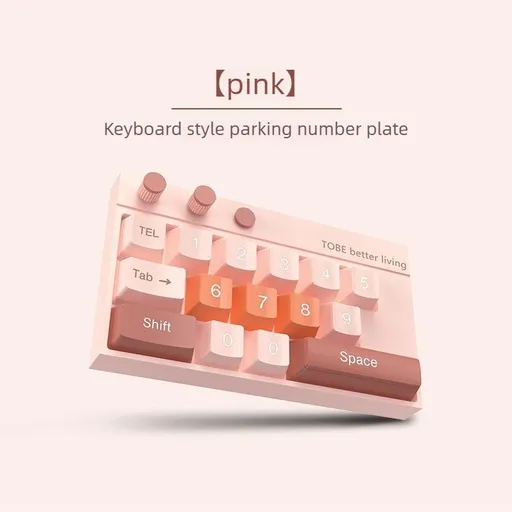 Temporary Parking Phone Number Display-pink