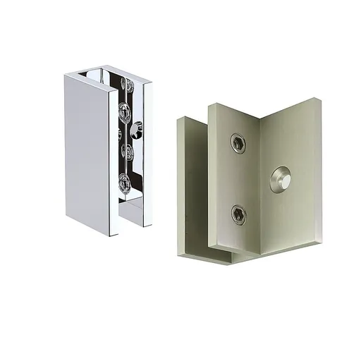 Glass-to-wall/floor Shower Screen U-Brackets in White