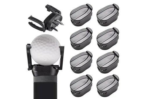 8Pcs Foldable Golf Ball Pick Up Claw Sucker Put On Putter Grip Golf Ball Pick Up Retriever Grabber Golf Accessories