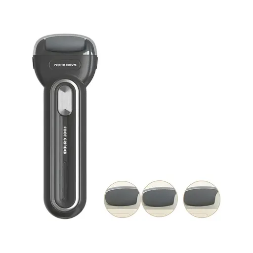 Black Electric Foot Grinder with USB Charging - Dual-Speed Callus Remover for Smooth, Exfoliated Feet