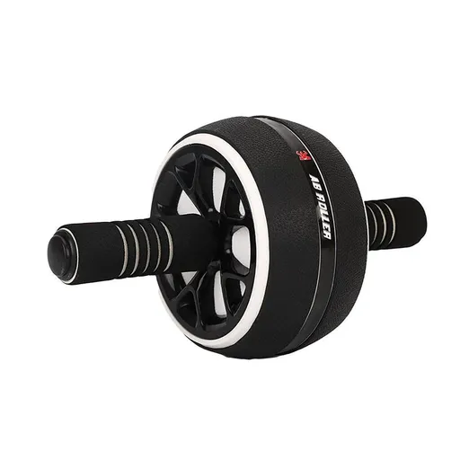 Abdominal Muscle Wheel Exercise Roller Fitness Equipment for Home Gym Men Women - Black