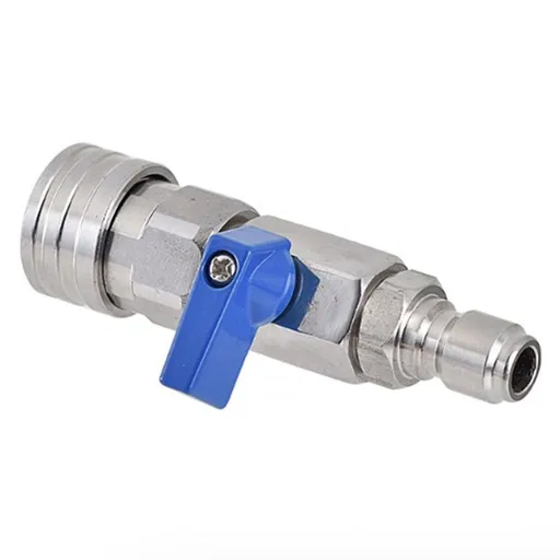 High Pressure Washer Ball Valve Kit 3/8 NPT Quick Connector 4500 PSI for Power Washer Hose