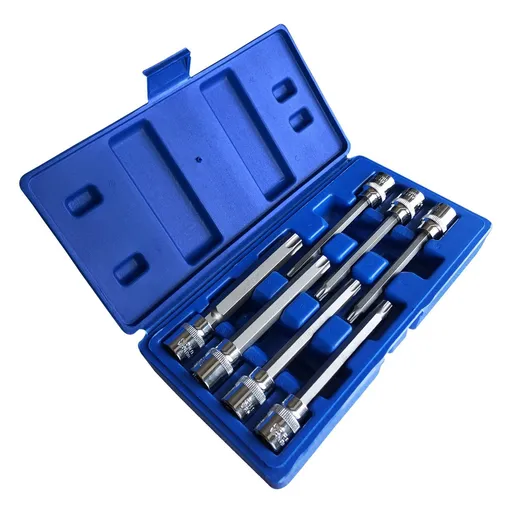 10 Pieces 3/8 Inch Drive Long Hex Bit Socket Set, 1/16 Inch to 1/2 Inch, SAE, Extra Long Allen Hex Bit Socket Set