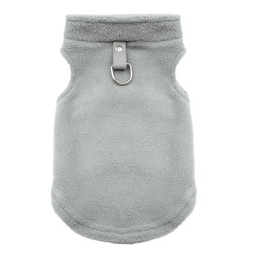 Valley Dog Pet Sweatshirt Pocket Casual Style gray fleece vest XL (bust 51CM recommended 4.00 kg-5.00 kg pets)