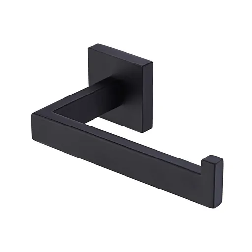 Matte Black Toilet Paper Holder Wall Mount Bathroom Toilet Paper Holder for Mega Rolls SUS304 Stainless Steel Matte Black