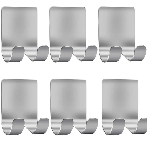 8 pcs Razor Holder for Shower Shaver Hook Hanger Stand Self Adhesive Stainless Steel Utility Storage Hook Shower Hook for Razor