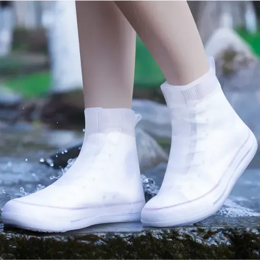 Waterproof Non-Slip Silicone Shoe Covers, Reusable Outdoor Sneaker Protectors with Enhanced Grip 2XL