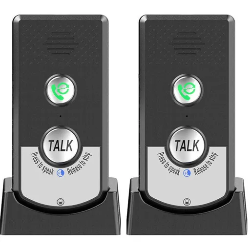 2 Pcs Wireless Home Intercoms, Two-Way Calling, Ultra Long Range Wireless Portable Voice Intercom for Seniors, Room-to-Room Communication, Ringtone