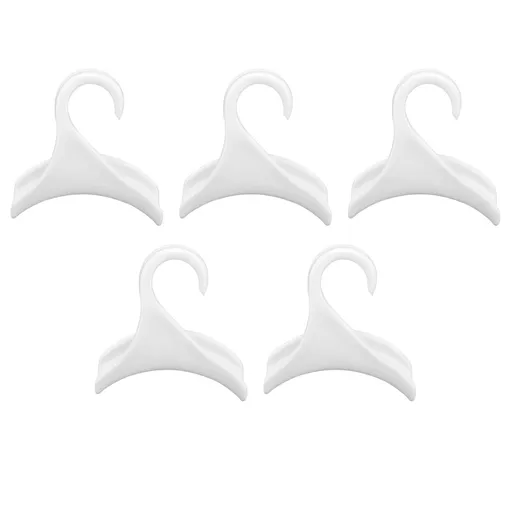 5Pcs Purse Door Hanger Bag Arc Closet Hanger Hook for Satchel Coat Haversack Belt StorageWhite