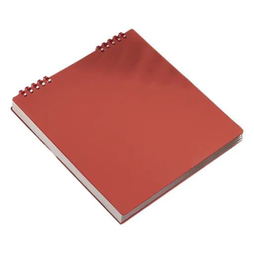 Sketch Book, Spiral Grid Sketchpad for Drawing Writing and Crafts, Top Bound Notebook for School and Travel, Red, 7.87 x 7.56 inches