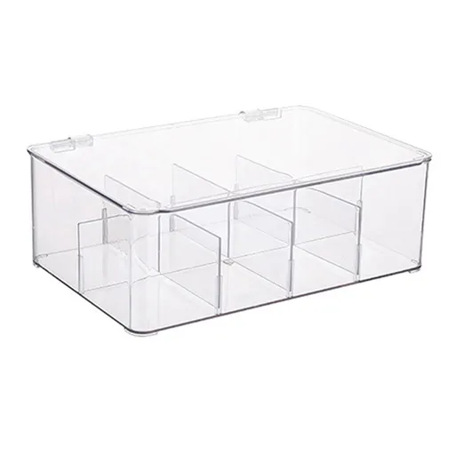 Coffee Condiment Organizer PET Detachable Transparency Baffle Tea Bag Packet Organizers for Coffee Tea Sock Storage
