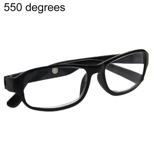+4.5 to +6.0 Optical Reading Glasses, Black Frame, 1 Pair Black 5.5