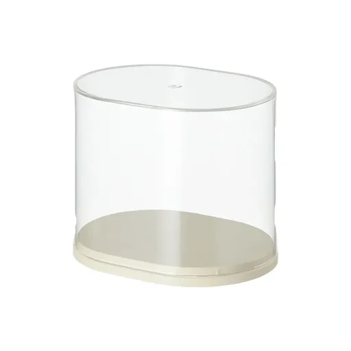 2pcs Clear Acrylic Display Case Transparent Box for Collectibles Dolls Figures - L