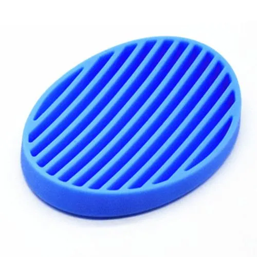 Silicone Soap Saver Pad – Non-Slip Silicone Soap Holder Tray – Blue