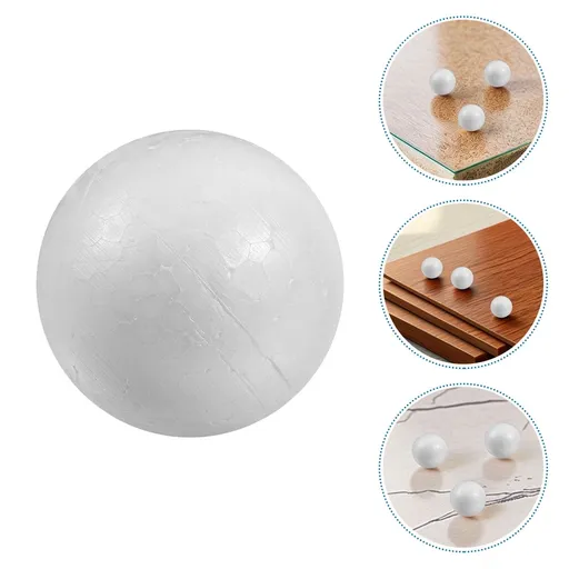 50Pcs Craft Foam Ball 3In White Sphere for Diy Crafting and Painting Home Decoration