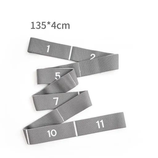 Extra Long 11 Grid Grey | Long Stretch Fitness Resistance Strap | Halloween Tall Adult Gift | for Full Body Deep Stretch Workout