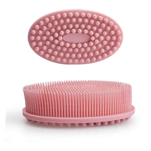 Exfoliating silicone body scrub, silicone bath brush, glossy skin, silicone shower towel, gentle exfoliation