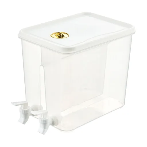 Double Compartment Beverage Dispenser, 8L Capacity for Iced Tea and Mixed Drinks, Leak-Proof Design for Smooth Pouring, Perfect for Parties and Gatherings, Ideal for Adults