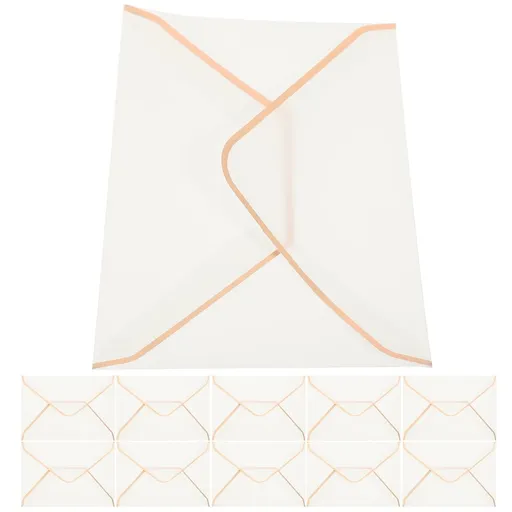 10 Pcs 5x7 Printer Paper Envelopes for Invitations, Cards, Business Use, Valentines Day, Bride, Portable and Pretty Stationery