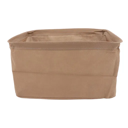 6 Pcs Clothes Storage Box Thickened Fabric Foldable Storage Bin Clothing Container for Closet Wardrobe Khaki 48x28x25cm/18.90x11.02x9.84in