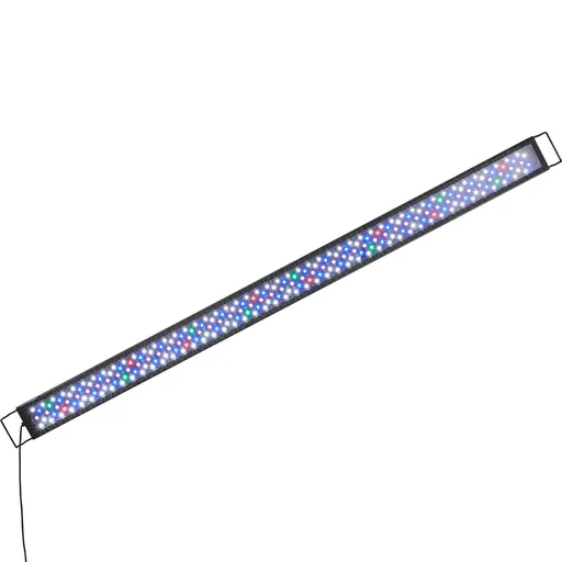 Aquarium Light, 48W Full Spectrum Fish Tank Light with 24/7 Natural Mode, Adjustable Timer & 5-Level Brightness, with Aluminum Alloy Shell Extendable Brackets for 48"-54" Freshwater Planted Tank