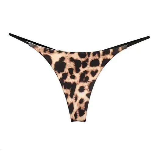 Women Milk Silk Low Waist Bikini Thong Leopard 2 Size: L; Recommended weight (kg): 54 - 61; Waist (cm): 70 - 76; Hip (cm): 90 - 94; Suitable fit: slightly full build