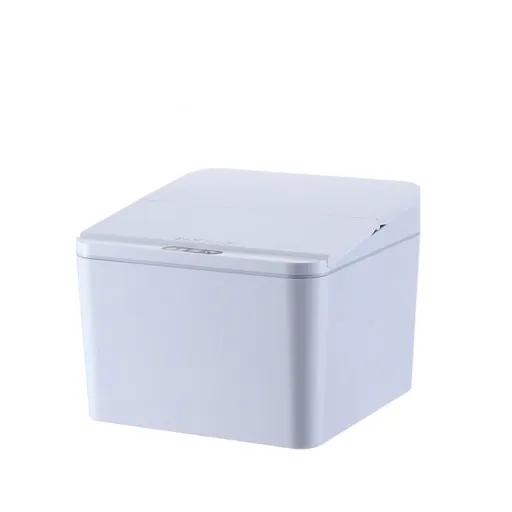 Smart Sensor Trash Waste Can Multifunctional Electric Induction Storage Bin for Desktop Car Grey