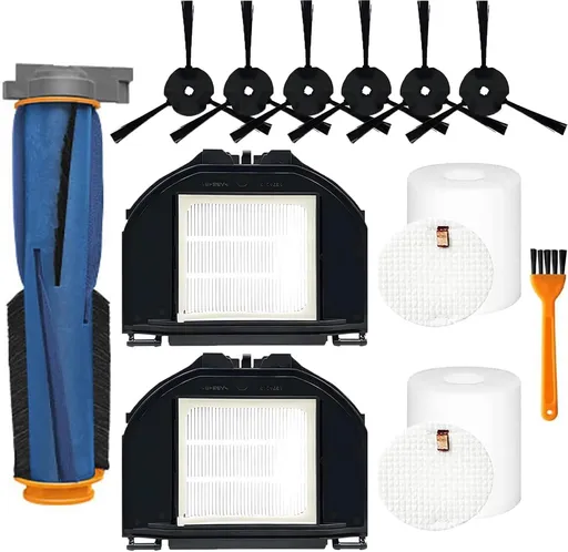 RV2310AE Replacement Parts or Shark RV2310AE Matrix Robot Vacuum Cleaner Accessories Kit, 1 Main Brush, 6 Side Brushes, 2 ilters, 2 oam ilters, 1 Cleaning Brush
