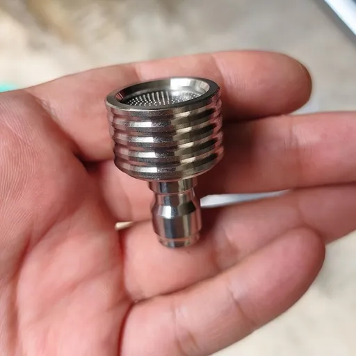 Pressure Washer Shower Nozzle for Car Washing and Garden Watering, 1/4" Quick Connect Pressure Spray Head Silvery