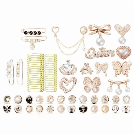 80pcs Socks Charms Kit, Brooches and Pins for Women,Shoe Charms,Junk Charms for Socks,Shoe Charms for Sneakers, Charms