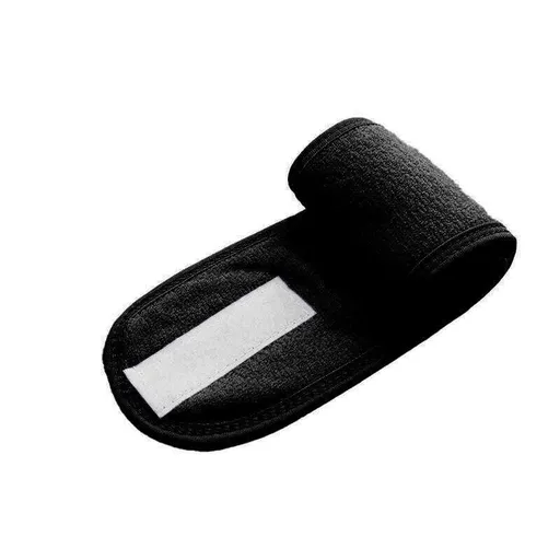 8-Colours Wrap Head Band Hairband Hair Band Adjustable Facial Make Up Face Wash Au - Black