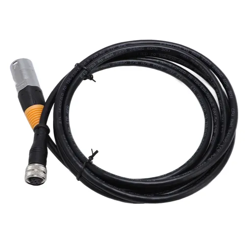 Ethernet Cable Water Resistant Indoor Outdoor LAN Shielded Ethernet LAN Cable Connector RJ45 to M12-5P Female 2m/6.56ft