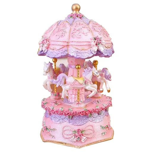 Hod Health & Home Light Up Carousel Music Box - Purple