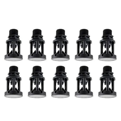 10pcs Atomizing Nozzles Water Spray Heads for Lawn Garden Green Belts Irrigation - 1/2 inch